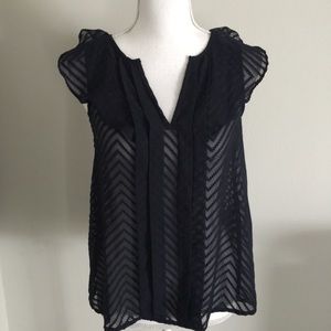 Maeve by Anthropologie Navy Tank Top